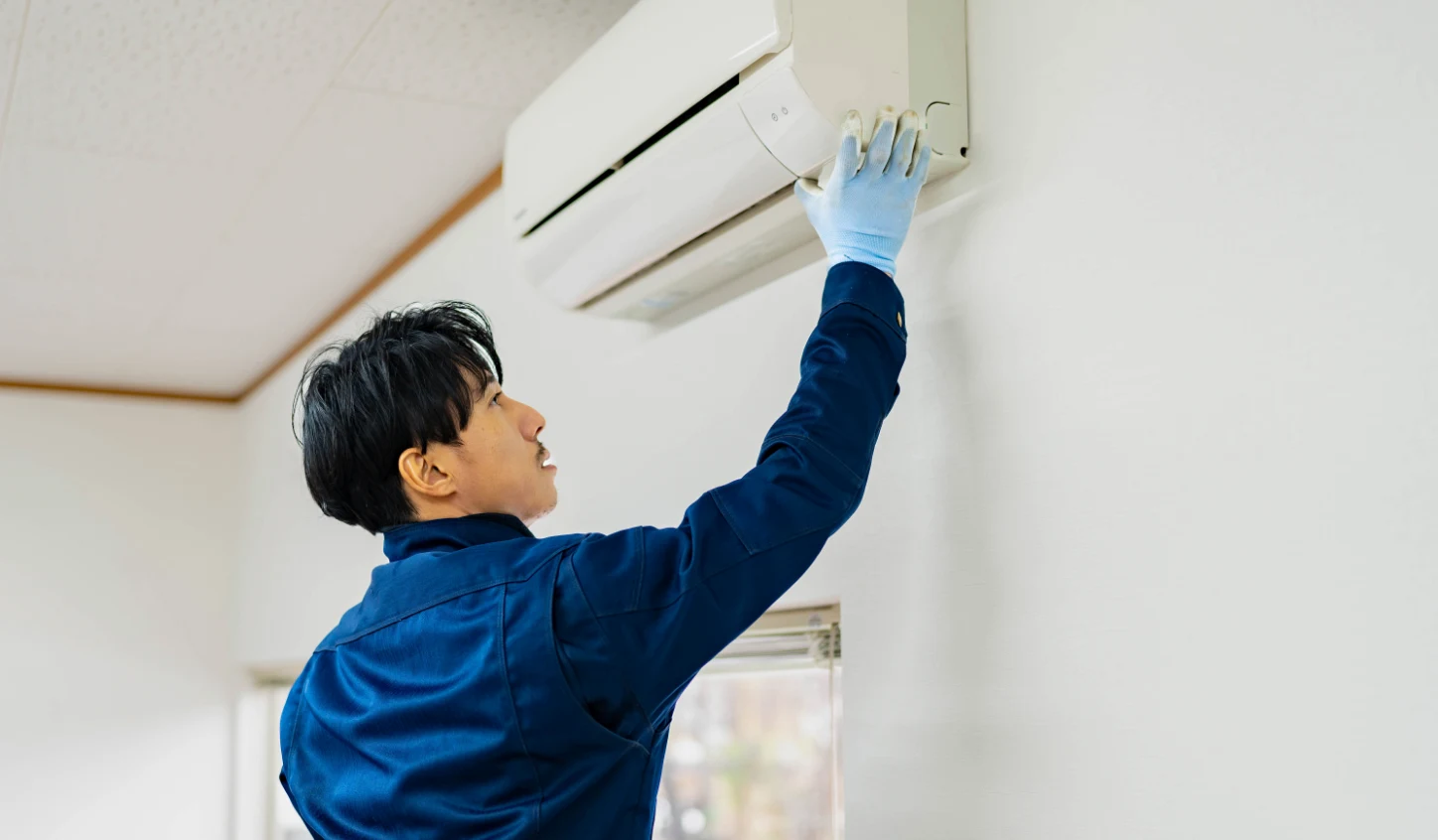 家電の設置作業