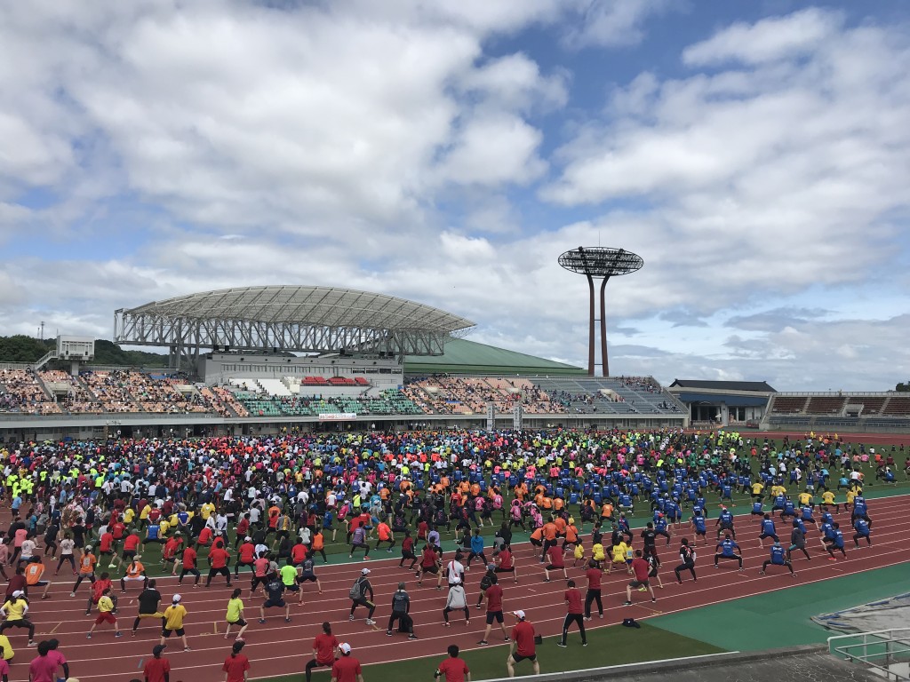 開会式と準備体操